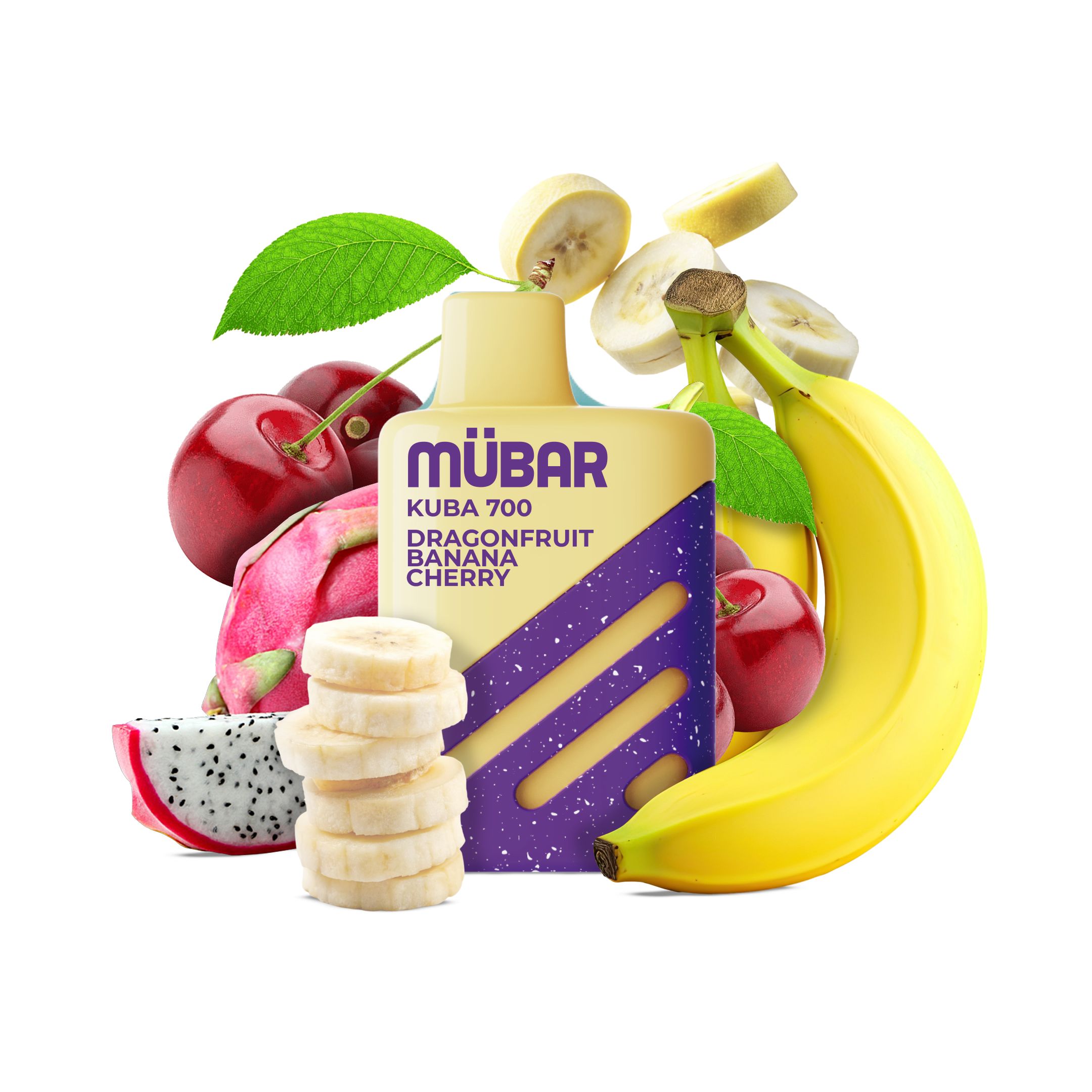 VAPER MÜBAR KUBA DRAGONFRUIT BANANA CHERRY CON NICOTINA