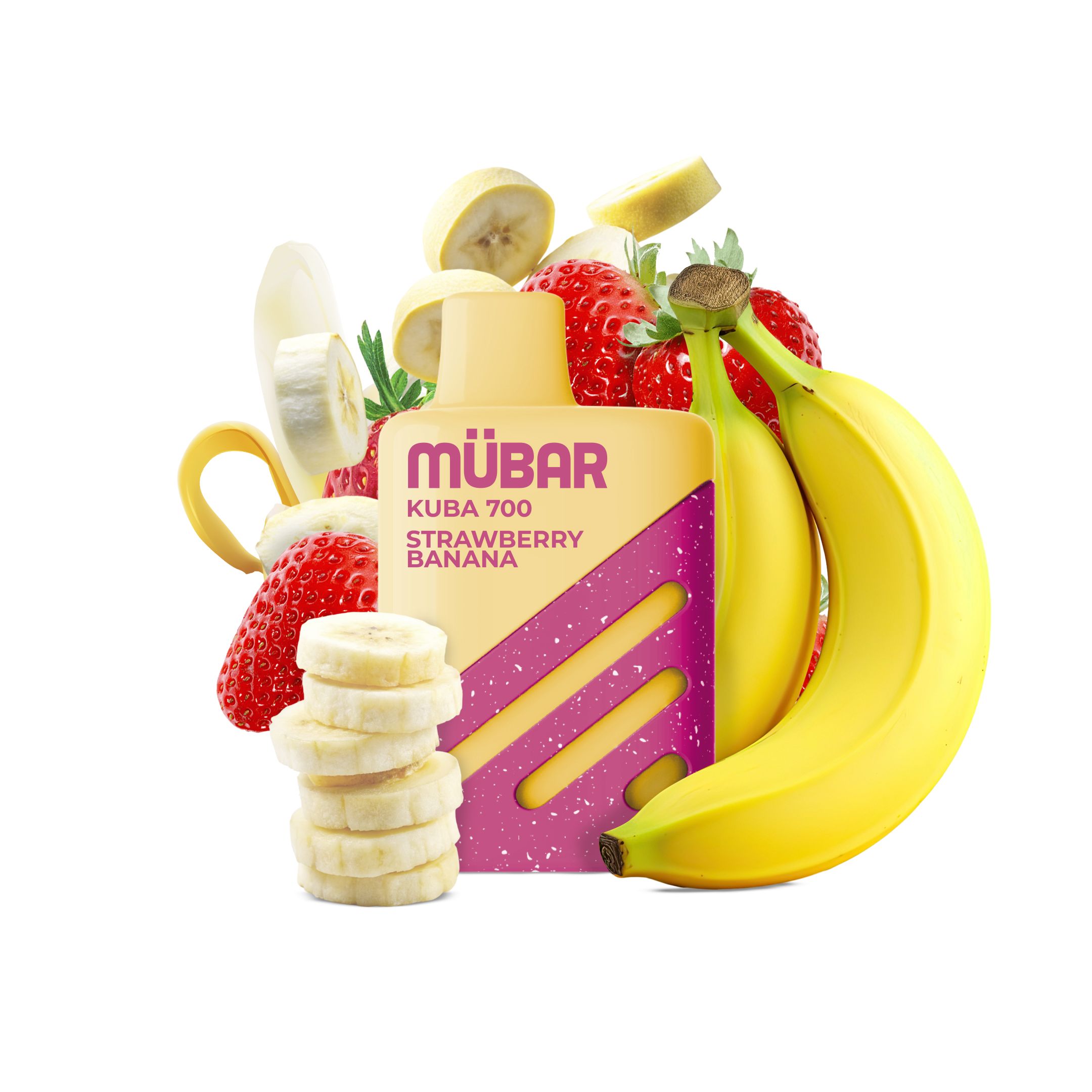 VAPER MÜBAR STRAWBERRY BANANA CON NICOTINA
