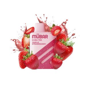 VAPER DESECHABLE MÜBAR KUBA TRIPLE STRAWBERRY CON NICOTINA